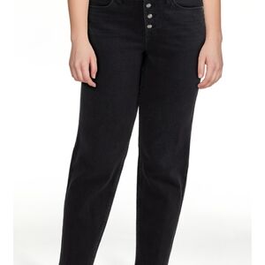 Women's Black Jeans Waist 17  Very Stechable Pants Lenght 39